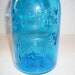 Vintage Blue Bottle Thatcher's Dairy Crownford China Company 1965