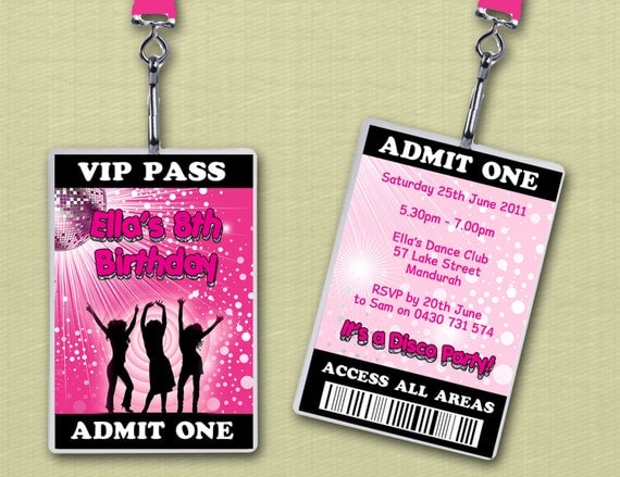 VIP Invitations with Lanyards