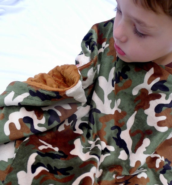 Camo Baby Blanket Camo Minky Baby Blanket by SugarDoodleBoutique