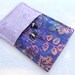 On sale now: pink and purple batik Kindle/Kobo/Sony e-reader case with 2 pockets
