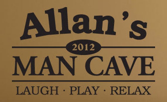 Man Cave Wall Art man cave wall decal sign art vinyl lettering personalized with Man Cave Wall Art man cave wall decal sign art vinyl lettering personalized with