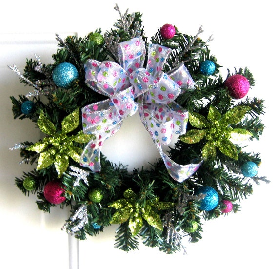 Mini Christmas Wreath Mini Xmas Wreath Holiday Wreath