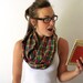 Plaid Circle Scarf - Red and Green - Back to School - Fall Fashion - Infinity Scarf