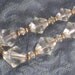 Vintage Necklace With Faceted Clear Glass Beads and Goldtone Metal Spacers