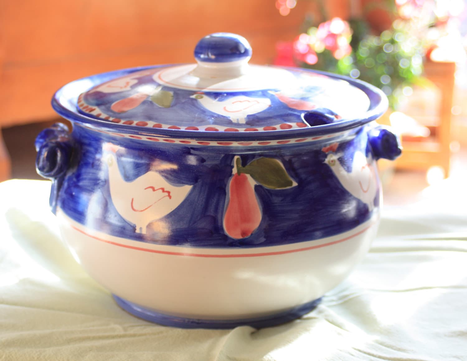 Sale Vietri Solimene Campagna Soup Tureen Pollo Italy