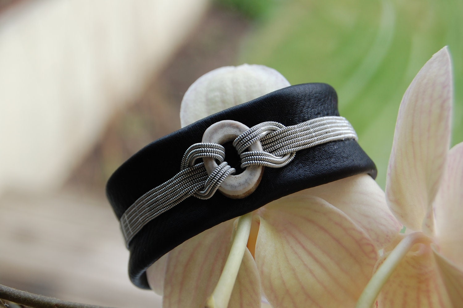 Lapland Sami Bracelet Lapland Pewter Silver Reindeer