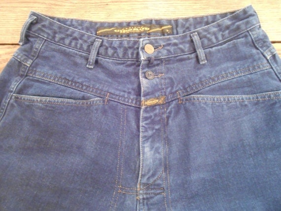 W13/14 Long Very 80s Girbaud X-Front Jeans by ReincarnationsResale