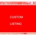 CUSTOM LISTING for KRISTEN