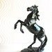 Itallian Stallion statue in black or gray
