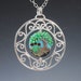 Necklace, Sterling Silver with a beautiful bead from Karibeads (Etsy shop) RESERVED