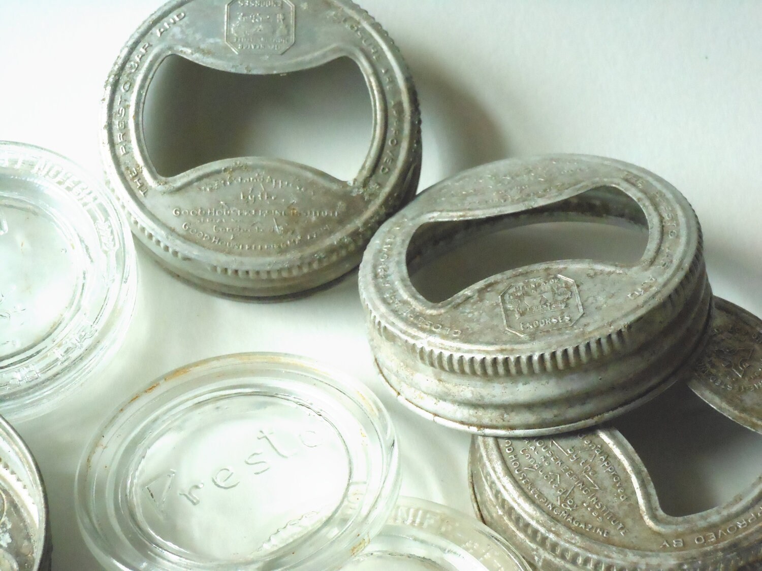 Presto Canning Jar Rims and Glass Lids