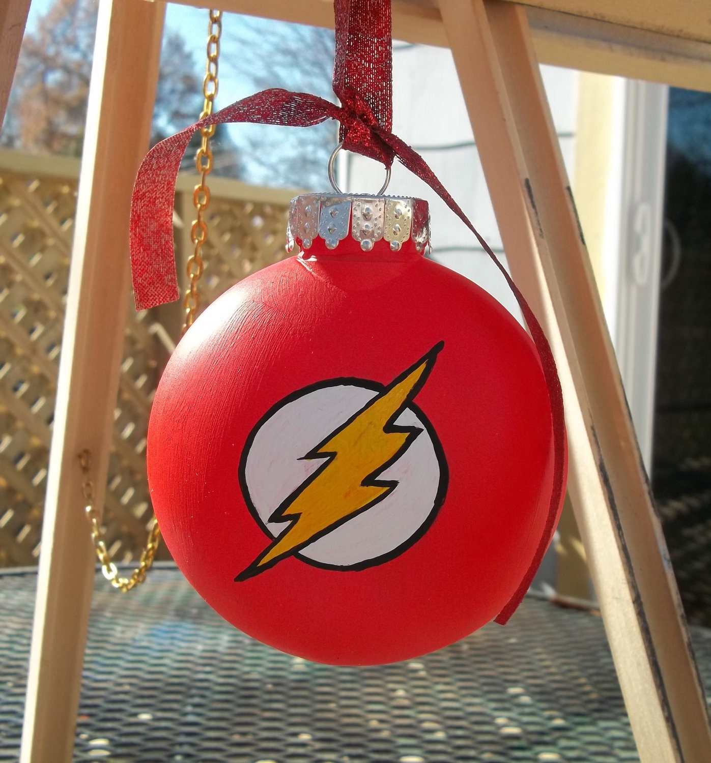 superhero personalized ornament