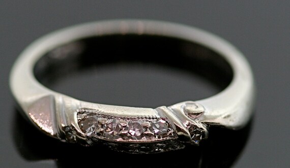 Vintage Diamond Wedding Band By Thecoppercanary On Etsy 6623