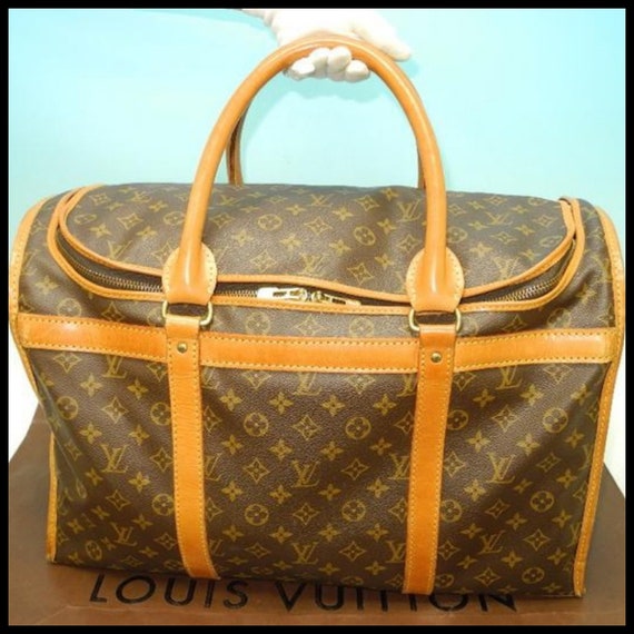 Vintage Louis Vuitton Monogram Pet purse. Sac Chien 50 dog and