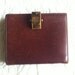 Vintage Gucci leather wallet in wine brown. Great vintage gift piece for Gucci lovers and collectors.