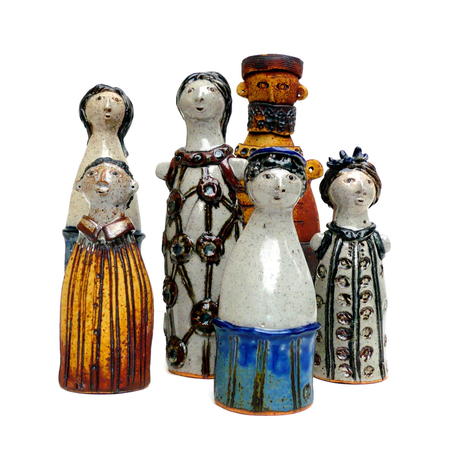 Ceramic Sculpture Girl Ceramic Figure OOAK