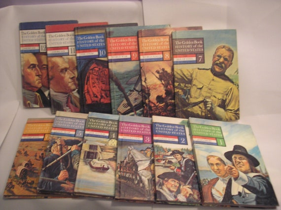 Items Similar To 1963 The Golden Book History Of The United States Complete 12 Vol Set