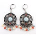Cute Simple Silver-tone Small Round Beads Lever Back Dangle Drop Earrings