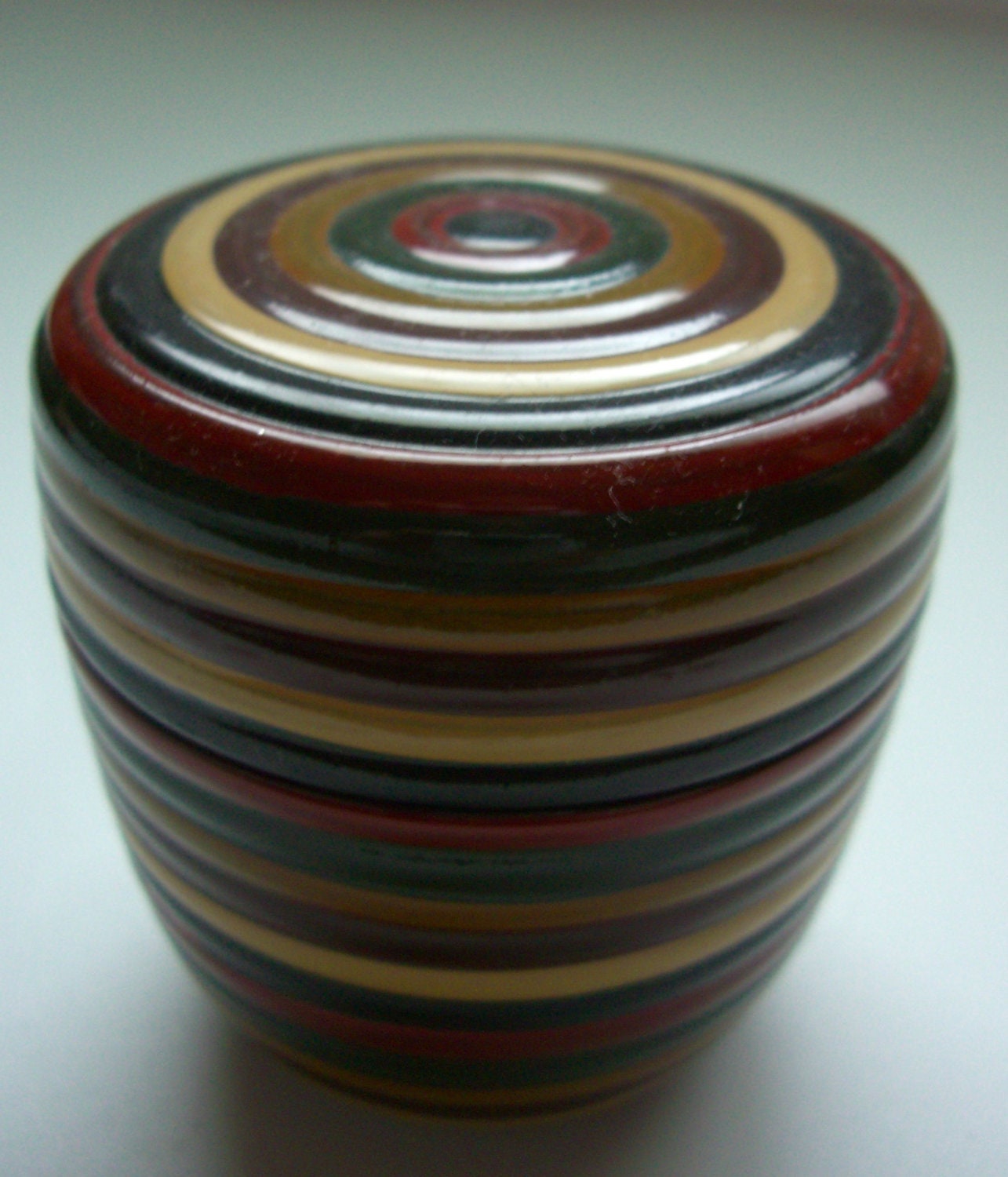 Japanese natsume tea caddy traditional design from Shikoku