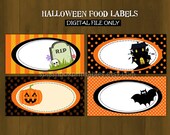 Items similar to Halloween Printable Food Labels or Place Cards (for Birthdays and Halloween ...