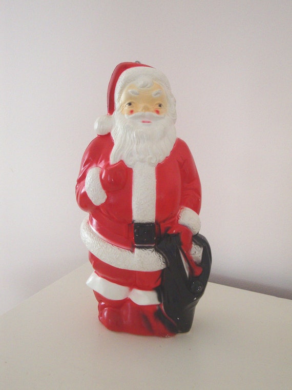 VINTAGE BLOW MOLD Empire Santa Claus Light Up by IWANTVINTAGE