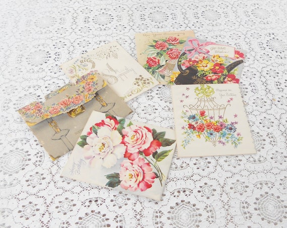 Nostalgic Rose All Occasion Vintage Boxed Cards with Envelopes