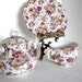 Reserved Listiing, Vintage, Tea Cup and Tea Pot Set, Pretty, Pink Flowers