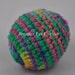 Psychedelic Hand Crochet Cotton Jingle Ball Cat Toy