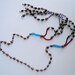 1970s Vintage Native American Indian artisan hand made seed and bead necklace hippie boho