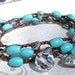 Sundance Spring Boho turquoise necklace boho bracelet Hill Tribe Silver heart Southwestern beaded necklace lariat necklace wrap bracelet