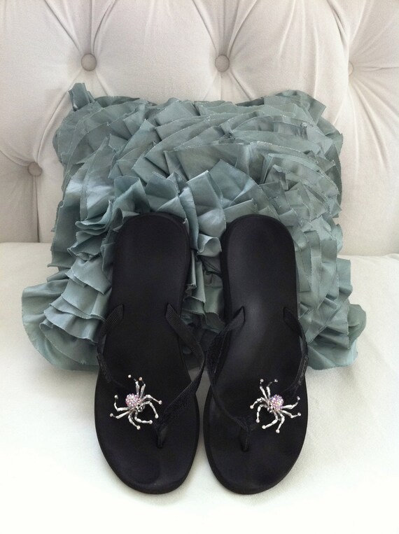 Sparkle Spider Shoe Clips