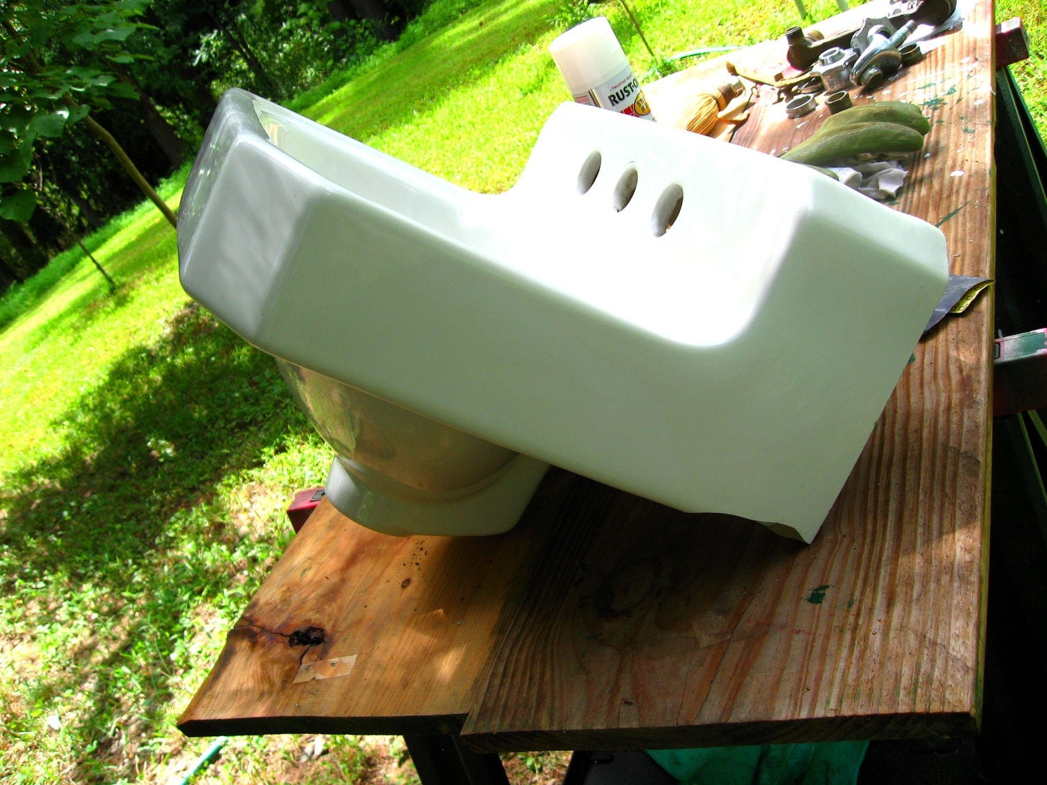 Vintage American Standard Wall Hung Bathroom Sink Retro