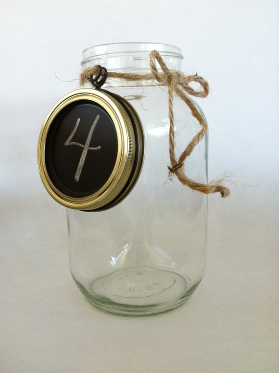 Items similar to Mason Jar Lid Chalkboard Lables on Etsy