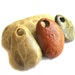 Red Jasper and Masters - Raw Red Jasper, Petoskey Stone and Fossil Drilled Stone Beads from Lake Michigan