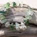 Sea glass bracelet / beach glass bracelet - Holiday greens - aqua, olive, gray, white, pale green