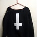 Black Inverted cross sweatshirt