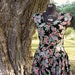 sale / Vintage Dress / 1980's Floral Dress / Medium/Large Dress