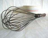 large wire whisk wood handle TREASURY PICK