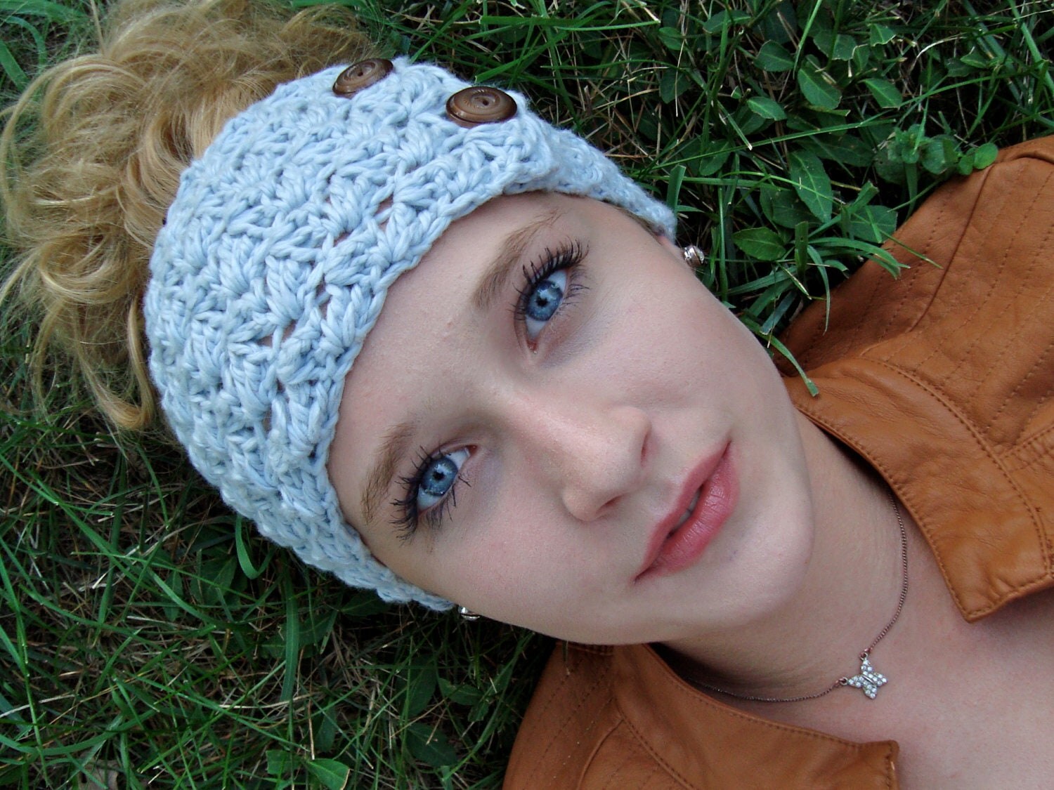 crochet headwrap pattern for Crochet Headband/Earwarmer JANE'S TangledHappy Pattern TANGLED by