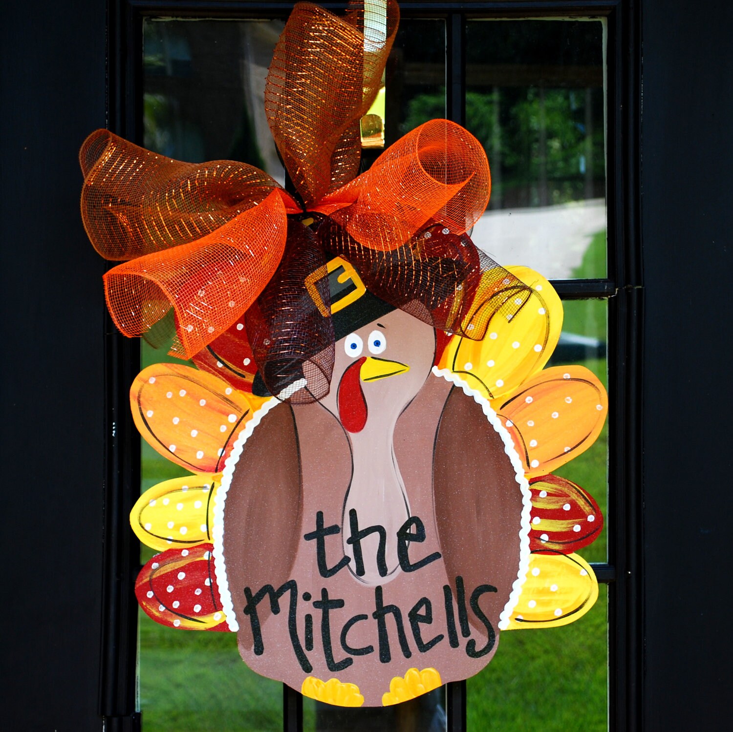 Door Hanger: Thanksgiving Turkey Door Decor Thanksgiving
