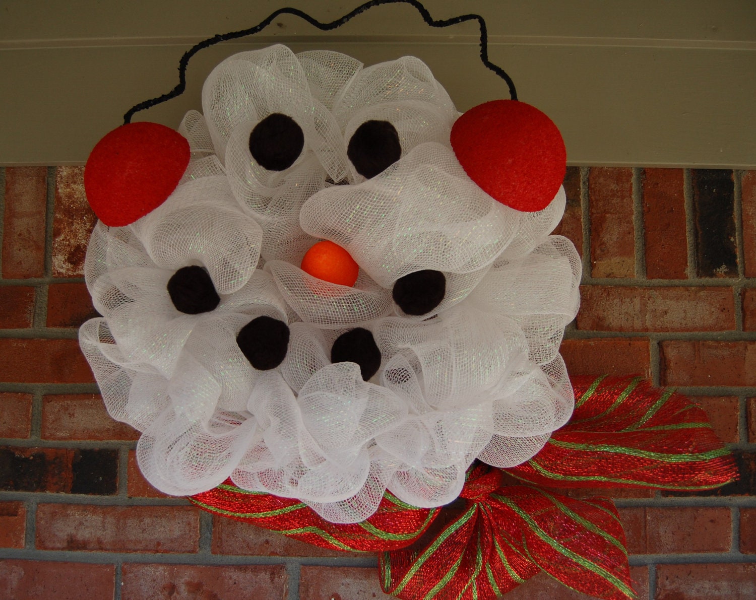 snowman pom pom wreath Mesh Wreath Etsy by on polkadotowlcreations Snowman snowman pom pom wreath Mesh Wreath Etsy by on polkadotowlcreations Snowman