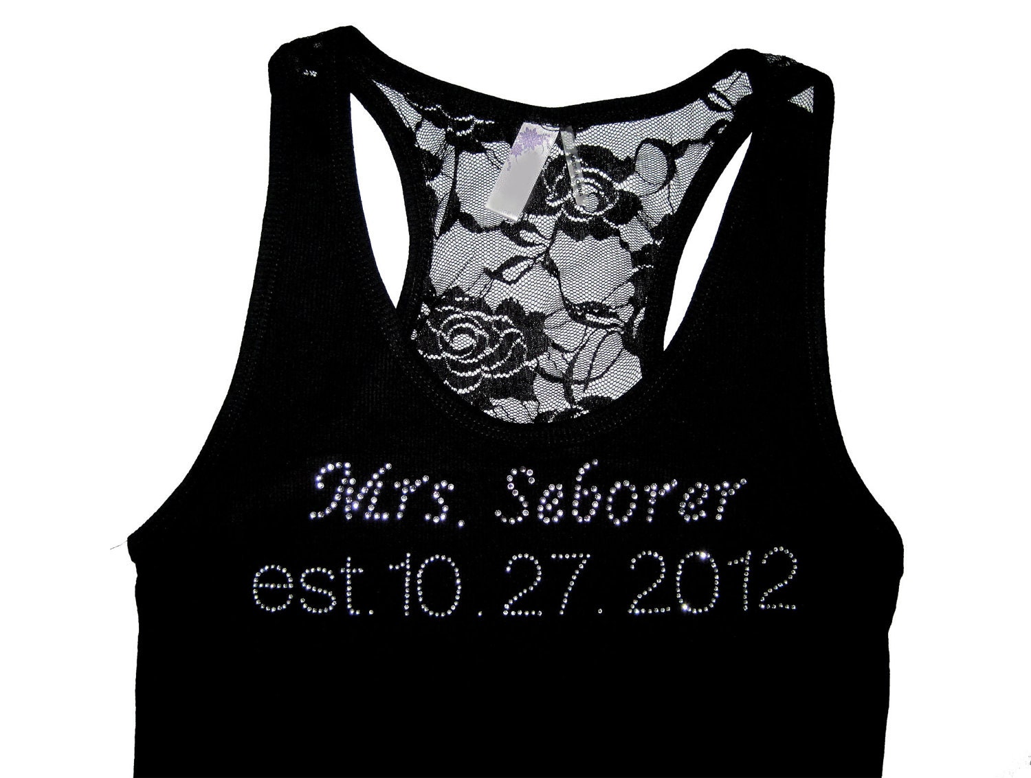 custom rhinestone tank top