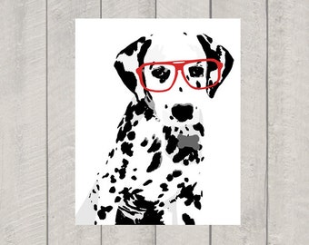 Dalmatian Art Print - Modern Dog Art