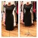 1950s 1960s Black Wiggle Dress Fitted Dress Cocktail Dress Evening Dress