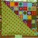 Red Green Polka Dots with Circular pattern security binky blanket