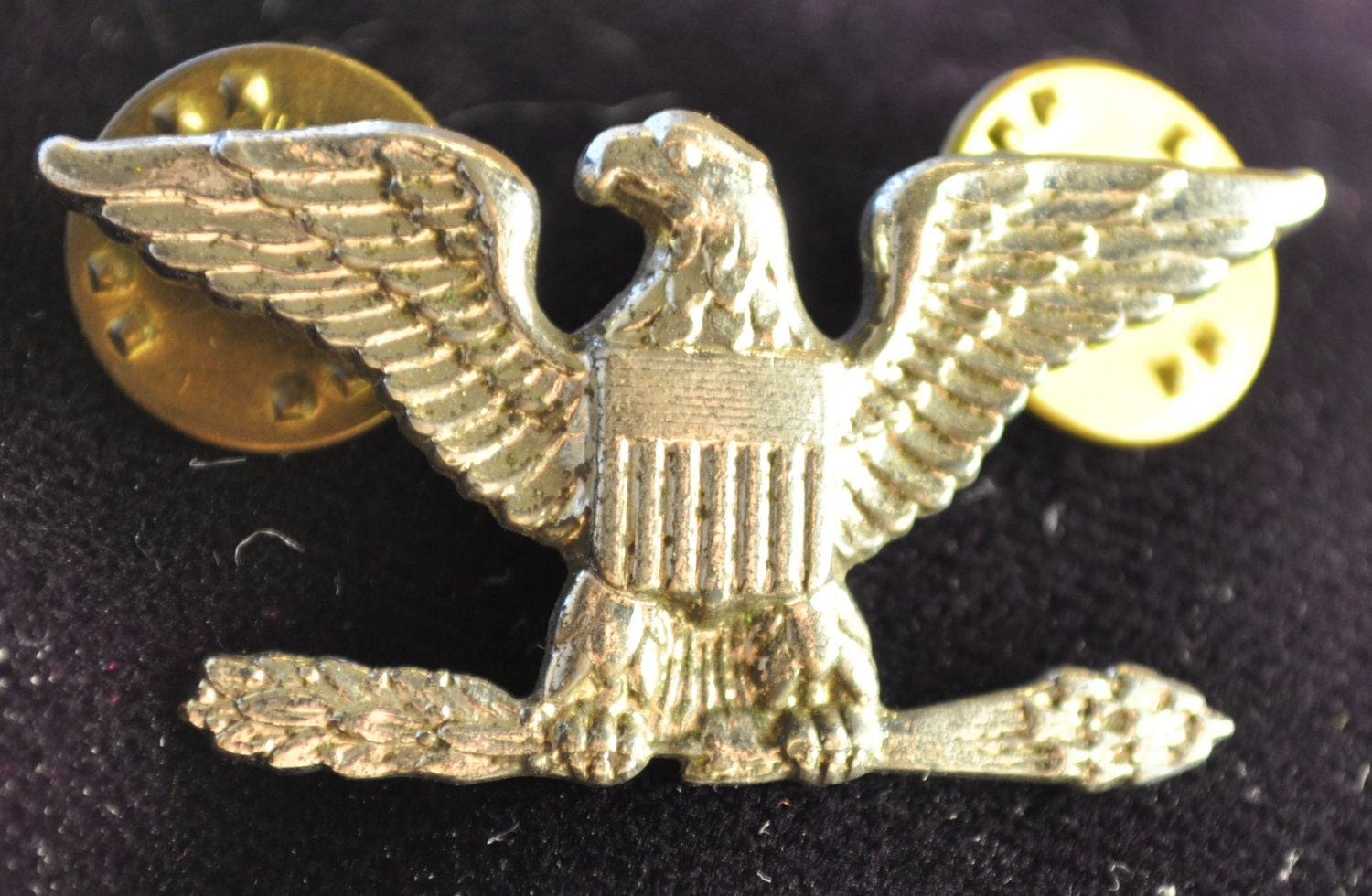 Vintage USMC Colonel Eagle Pin Sterling Silver by TumptOver
