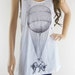 Floating Balloon Pig Sky Funny Pig Tank Top Art Pig Shirt Animal Tee Animal T-Shirt Women T-Shirt Mini Dress Top Tunic Screen Print Size M