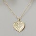 Gold leaf 14K gold filled necklace - Jennifer Aniston Courtney Cox Jules Cobb Cougar Town