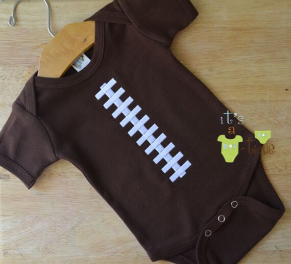 Items similar to FOOTBALL Onesie Short SleeveFootball Lace Onesie on Etsy