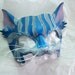 Reserved for Kim -- Cheshire Cat Leather Alice in Wonderland Cosplay Mask Tim Burton Version Colors